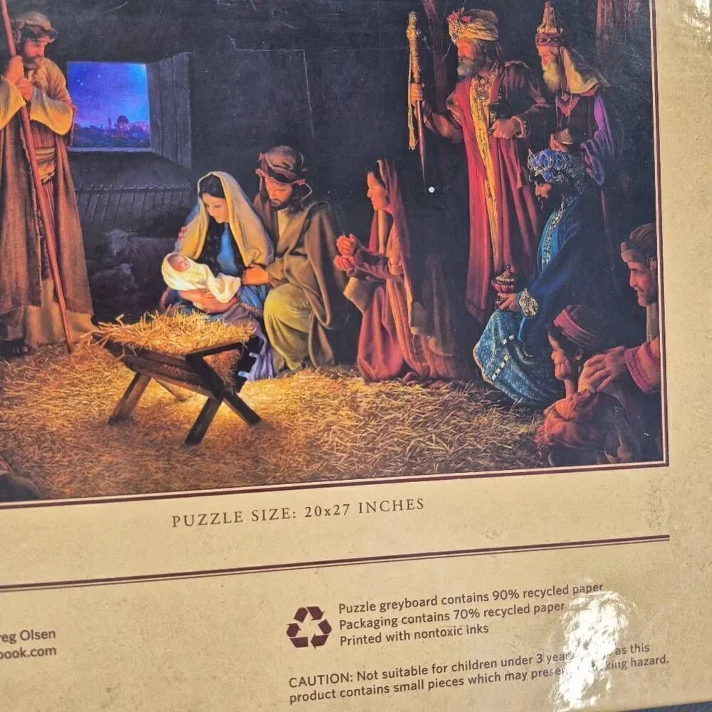 Galison The Nativity by Greg Olsen 1000 pc Jigsaw Puzzle NEW